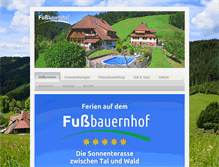 Tablet Screenshot of fussbauernhof.de